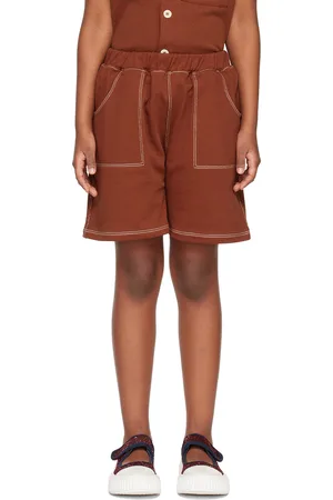 Misha & Puff Kids Brown Camp Shorts