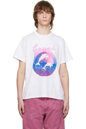 Ganni White Dolphin T-Shirt