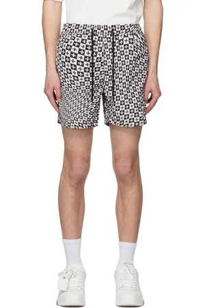 KSUBI Black & White Check Out Shorts
