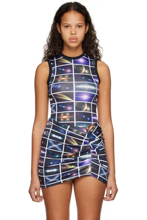 Maisie Wilen Black Muscle Beach Tank Top