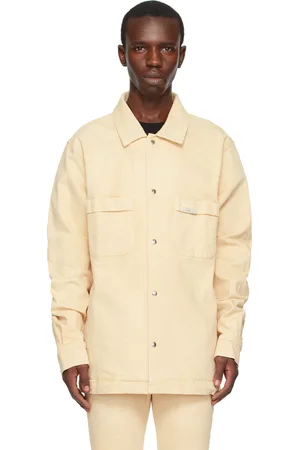 RTA Beige Samson Denim Shirt