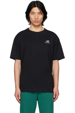 New Balance Men T-shirts - Black Uni-ssentials T-Shirt