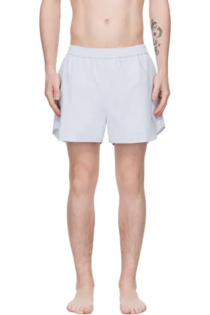 Acne Studios Blue Embroidered Swim Shorts