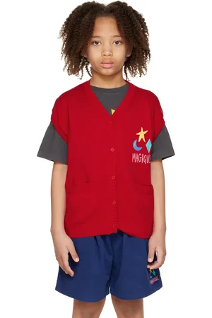 Jelly Mallow Camisoles - SSENSE Exclusive Kids Red 'Magique' Vest