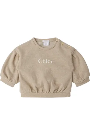 Chloé Sweatshirts - Baby Beige Crewneck Sweatshirt