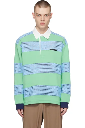 Viktor & Rolf Blue & Green Paneled Polo
