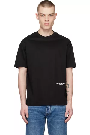 Emporio Armani Black Printed T-Shirt