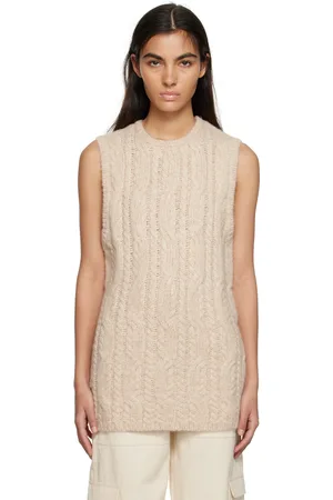 Totême Beige Crewneck Vest