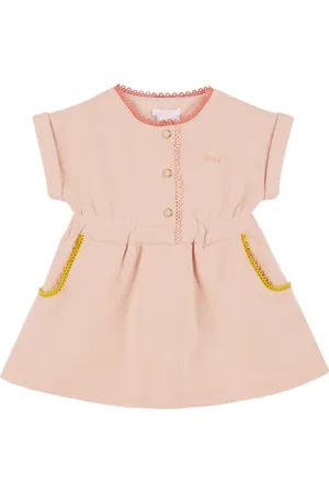 Chloé Baby Dresses - Baby Pink Embroidered Dress