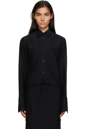 Totême Black Drawstring Shirt