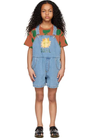 Jelly Mallow SSENSE Exclusive Kids Blue Tournesol Overalls