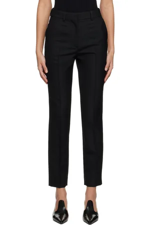 Totême Black Slim-Fit Trousers