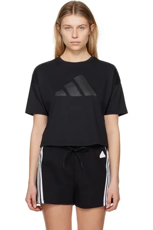adidas Women T-shirts - Black Printed T-Shirt
