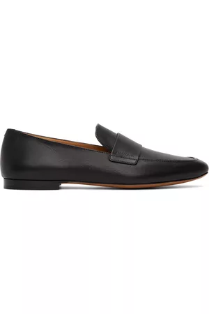 Salvatore Ferragamo Men Loafers - Black Saddle Loafers