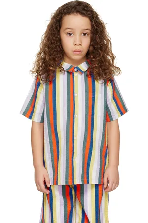 Maed for mini Kids Multicolor Rainbow Rhino Shirt
