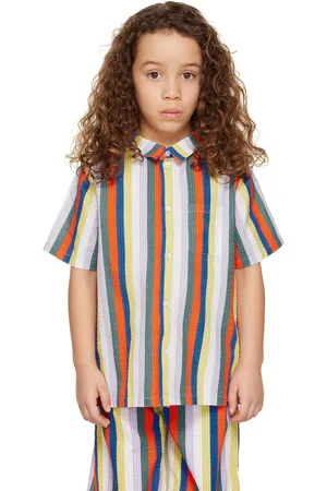 Maed for mini Kids Multicolor Rainbow Rhino Shirt