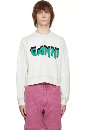 Ganni Off-White Isoli Rock Sweatshirt