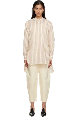 Totême Orange Striped Shirt