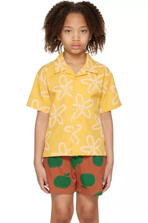 Jelly Mallow Shirts - Kids Yellow Flower Shirt