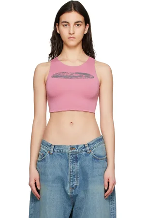 Serapis SSENSE Exclusive Pink Thermal Tank Top
