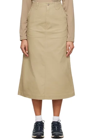 Snow Peak Beige Takibi Chino Maxi Skirt