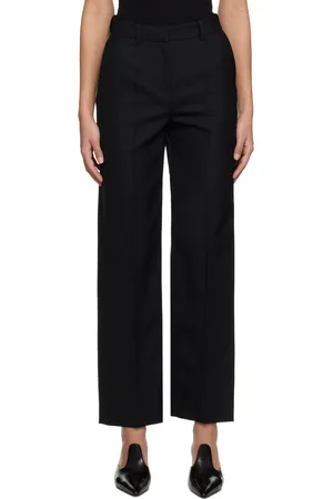 Totême Black Slim-Fit Trousers