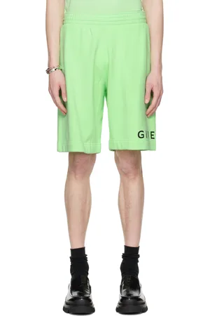 Givenchy Men Shorts - Green Printed Shorts