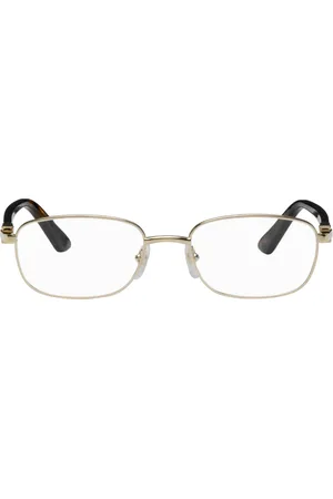 Cartier Men Accessories - Gold Rectangle Glasses