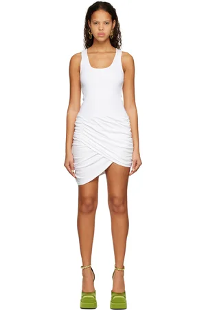 GCDS White Ruching Minidress