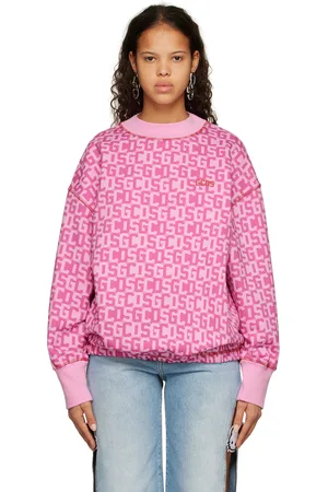 GCDS Pink Twisted Monogram Sweatshirt