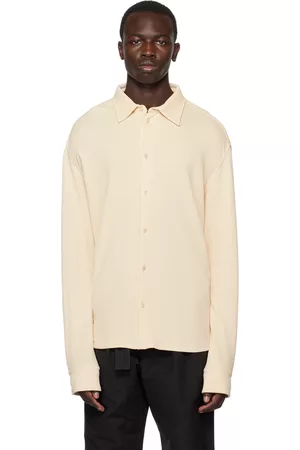 Agnona Men Shirts - Off-White Button-Up Shirt