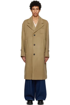 WOOYOUNGMI Khaki Single-Breasted Coat