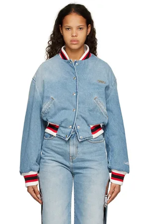 GCDS Blue Hello Kitty Edition Denim Bomber Jacket