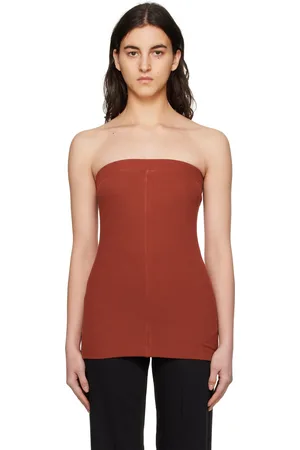 BITE Orange Rib Tank Top