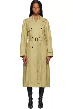 HUGO BOSS Women Trench Coats - Beige Mesendi Trench Coat