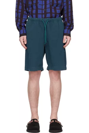 Paul Smith Men Shorts - Navy Drawstring Shorts