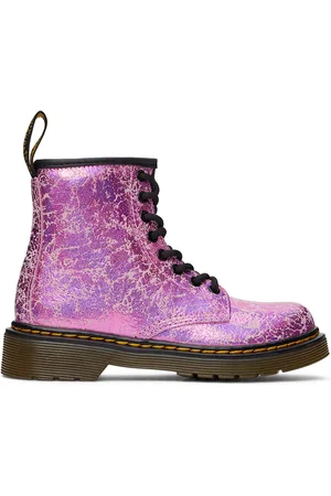 Dr. Martens Boots - Baby Pink 1460 Crinkle Boots