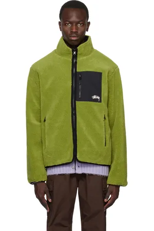 STUSSY Green Zip Reversible Jacket