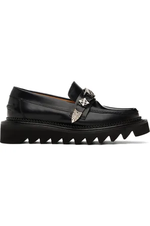 TOGA PULLA Black Leather Loafers