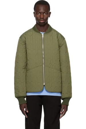 STUSSY Khaki 'S' Quilted Liner Jacket