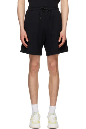 Msgm Men Shorts - Black Printed Shorts