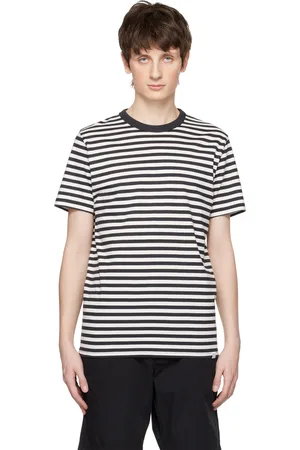 Norse projects Men T-shirts - Black & White Niels T-Shirt