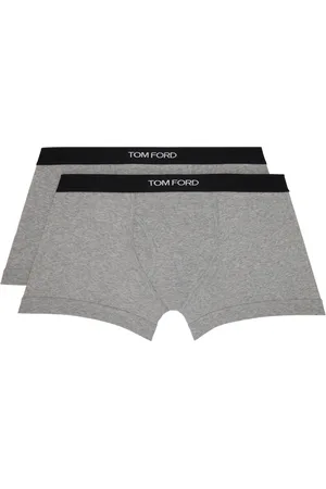 Tom Ford Men Briefs - Two-Pack Gray Boxers