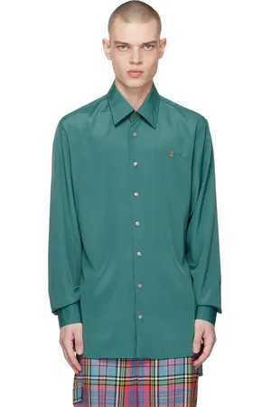 Vivienne Westwood Men Shirts - Green Ghost Shirt
