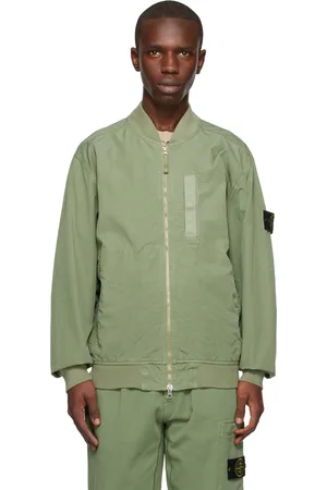 Stone Island Green Patch Bomber Jacket