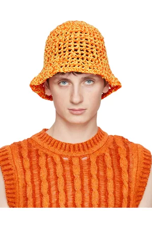 AGR Orange Crochet Bucket Hat
