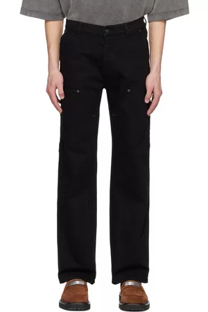Filippa K Men Jeans - Black Paneled Jeans