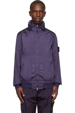 Stone Island Purple Garment-Dyed Jacket