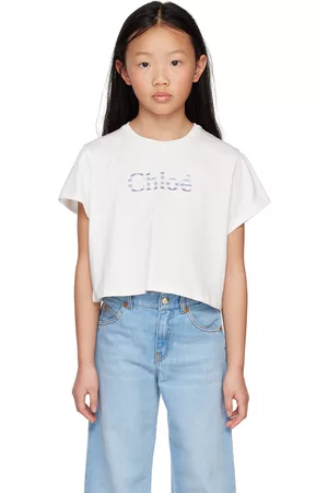 Chloé Kids White Printed T-Shirt