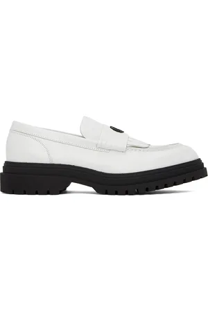 Fred Perry Men Loafers - White Tassel Loafers